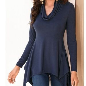 Boston Proper knit cowl neck top